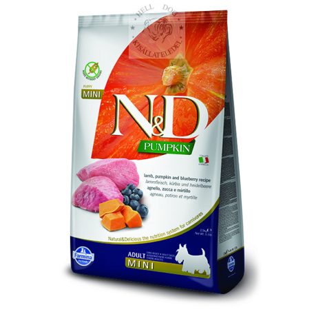 N&D Grain Free bárány áfonya sütőtökkel MINI 2.5 kg