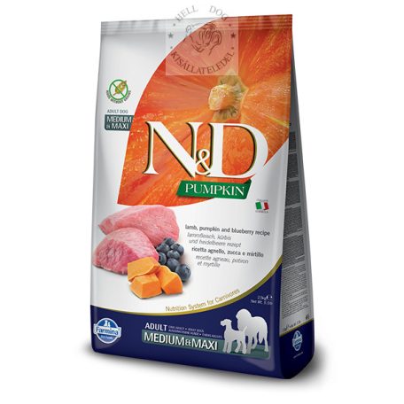 N&D Grain Free bárány áfonya sütőtökkel medium-maxi  2.5 kg