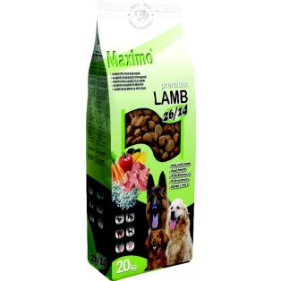   MAXIMO Lamb and Rice, bárány -rizs  CSIRKE MENTES 20 kg 26/14