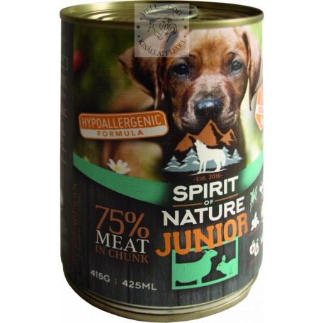 Spirit of Nature Dog Junior bárány- és nyúlhúsos konzerv 515g
